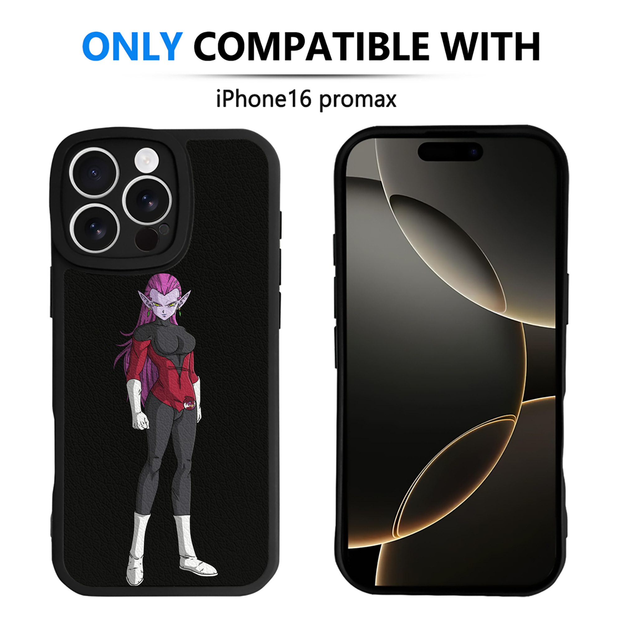 （画像用） ドラゴンボール DRAGON BALL 【iPhone 16シリーズ対応】シリコンスマホケース（レザー調） 材質：シリコン